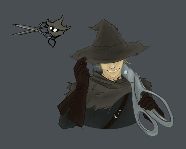 Silksnipper, Sept 2025. A re-imagining of Hollow Knight Silksong's Silksnipper.